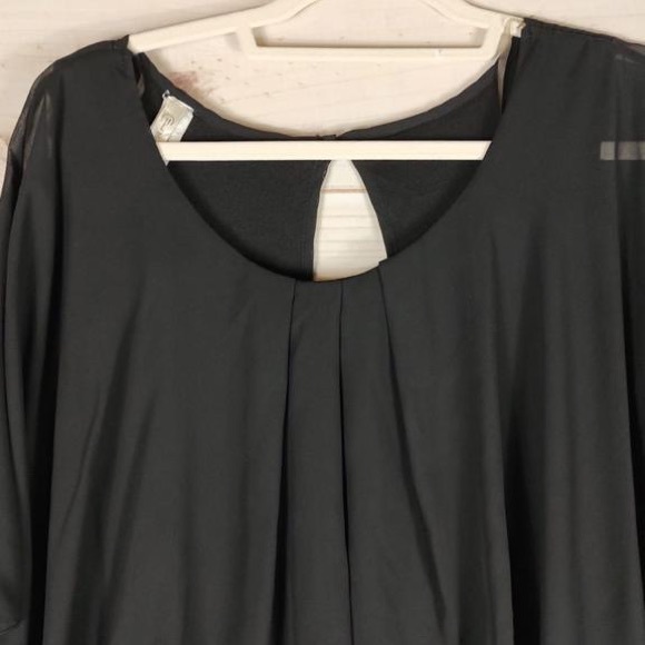 Find me plus 2X dressy jumpsuit Woman’s sheer overlay on top sewn in. - Picture 8 of 15